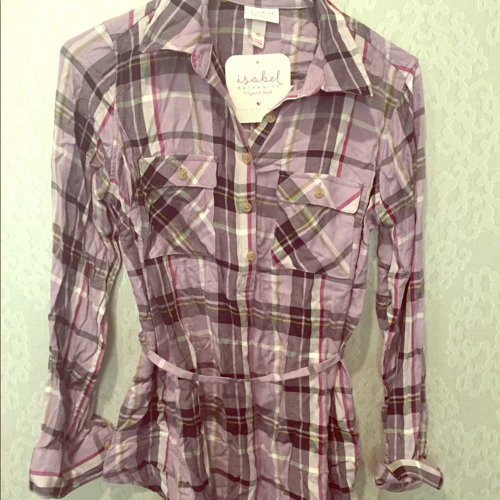 2 XS maternity tops NWT